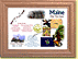Maine State Quarter Frame - with Gold Plated State Quarter THUMBNAIL