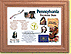 Pennsylvania State Quarter Frame - with Gold Plated State Quarter THUMBNAIL