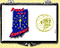 Indiana - Proud to be a Hoosier Snaplock Display - with Gold Plated State Quarter THUMBNAIL