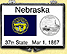 Nebraska - State Flag Snaplock Display THUMBNAIL