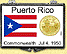 Puerto Rico Flag Snaplock Display - with Gold Plated Territorial Quarter THUMBNAIL
