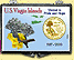 US Virgin Islands - Bird Snaplock Display - with Gold Plated Territorial Quarter THUMBNAIL