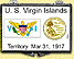 US Virgin Islands Flag Snaplock Display - with Gold Plated Territorial Quarter THUMBNAIL