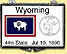 Wyoming - State Flag Snaplock Display THUMBNAIL