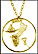 Guam Gold Plated Cut-Out Coin Necklace THUMBNAIL