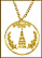 Maryland, Gold Plated Cut-Out Coin Necklace THUMBNAIL