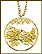 Mississippi, Gold Plated Cut-Out Coin Necklace THUMBNAIL