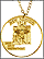 New Mexico, Gold Plated Cut-Out Coin Necklace THUMBNAIL