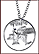 New York Cut-Out Coin Necklace THUMBNAIL