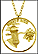 Puerto Rico Gold Plated Cut-Out Coin Necklace THUMBNAIL