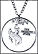Wyoming Cut-Out Coin Necklace THUMBNAIL