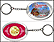 American Samoa - Beach Keychain - with Gold Plated Territorial Quarter THUMBNAIL