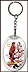 Georgia - State Bird & Flower Keychain - with Gold Plated State Quarter THUMBNAIL