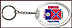 Georgia - State Flag Keychain THUMBNAIL
