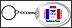 Iowa - State Flag Keychain THUMBNAIL