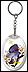Idaho - State Bird & Flower Keychain - with Gold Plated State Quarter THUMBNAIL