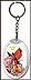 Indiana - State Bird & Flower Keychain - with Gold Plated State Quarter THUMBNAIL