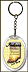 Indiana - State Motto Keychain - with Gold Plated State Quarter THUMBNAIL