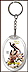 Louisiana - State Bird & Flower Keychain - with Gold Plated State Quarter THUMBNAIL