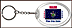 Maine - State Flag Keychain THUMBNAIL