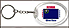 Nevada - State Flag Keychain - with Gold Plated State Quarter THUMBNAIL