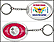US Virgin Islands Flag Keychain THUMBNAIL
