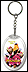 Washington - State Bird & Flower Keychain THUMBNAIL