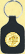 Indiana Quarter Leather Keyring - with Gold Plated State Quarter THUMBNAIL