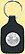 Puerto Rico Quarter Leather Keyring THUMBNAIL