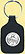 South Dakota Quarter Leather Keyring THUMBNAIL