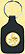 Texas Quarter Leather Keyring - with Gold Plated State Quarter THUMBNAIL