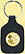 US Virgin Islands Quarter Leather Keyring - with Gold Plated Territorial Quarter THUMBNAIL