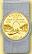 Missouri Quarter Money Clip - with Gold Plated State Quarter THUMBNAIL