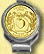 Georgia Quarter Deluxe Money Clip - with Gold Plated State Quarter THUMBNAIL