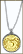 Georgia Quarter Sterling Silver Necklace - with Gold Plated State Quarter THUMBNAIL