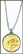 Indiana Quarter Sterling Silver Necklace - with Gold Plated State Quarter THUMBNAIL