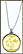 Wyoming Quarter Sterling Silver Necklace - with Gold Plated State Quarter THUMBNAIL