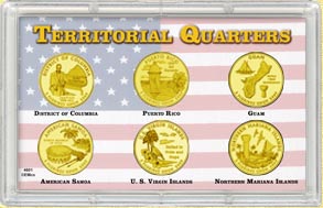 2009 Territorial Quarter Set - with Gold Plated Territorial Quarters MAIN