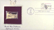 #2154 22¢ WWI Veterans - Gold-Foil First Day Cover THUMBNAIL