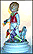 Boy With Horse, Goebel Lore Blumenkinder Figurine  #11274-20 THUMBNAIL