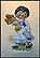 Girl Walking, Goebel Lore Blumenkinder Figurine  #11290-12 THUMBNAIL