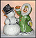 Girl Making Snowman, Goebel Figurine  #11705 THUMBNAIL