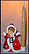 Angel Candleholder - Red, Goebel Figurine  #42-41203 THUMBNAIL