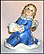 Angel Candle Holder- blue coat, Goebel Figurine  #42528 THUMBNAIL