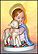 Holy Child with Lamb - color, Goebel Figurine  #HJ 19C THUMBNAIL