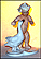 Nude Baby with Goose (Golden Highlights), Goebel Figurine  #Schau 2/0 THUMBNAIL