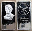 Abraham Lincoln' Art Bar by Hamilton Mint. THUMBNAIL