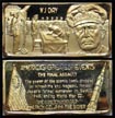 VJ Day, gold plated' Art Bar by Hamilton Mint. THUMBNAIL