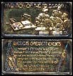 Invention of the Telegraph, gold plated' Art Bar by Hamilton Mint. THUMBNAIL
