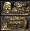 Paris Peace Conference, gold plated' Art Bar by Hamilton Mint. THUMBNAIL
